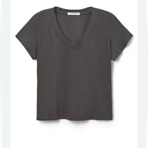 Perfect White Tee Frankie V Neck - Size M - Vintage Black/Gray